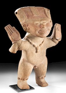 Veracruz Pottery Standing Male Sonriente Figure