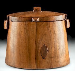 Early 20th C. Micronesian Wood Tuluma - Fish Tackle Box