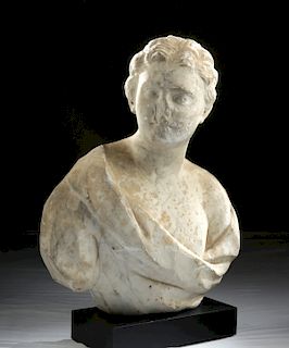 17th C. Italian Baroque Marble Bust of Clytie