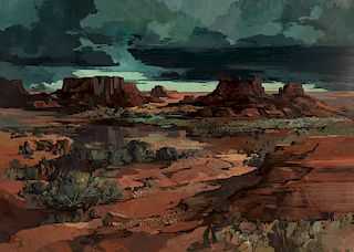 Laurence Sisson, Untitled (Mesas at Twilight)