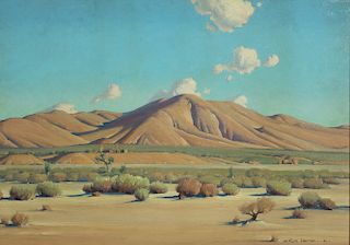 Clyde Forsythe, Furrowed Hills, 1944