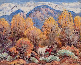 Ila McAfee, October (New Mexico Landscape)