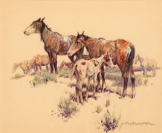Nick Eggenhoffer, Untitled (Study of Horses)