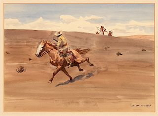 Leonard Reedy, Untitled (Pair of Watercolors)