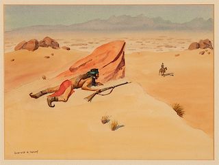 Leonard Reedy, Untitled (Pair of Watercolors)