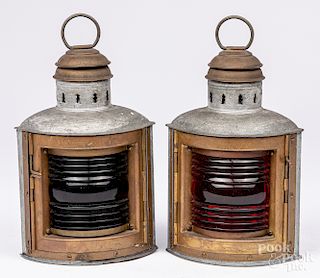 Two Perko marine lanterns by Perkins