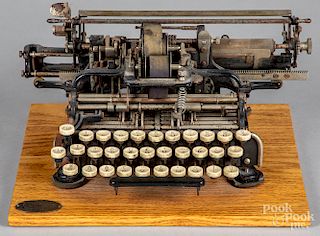 Munson 1 typewriter, copyright Sept. 17th, 1889