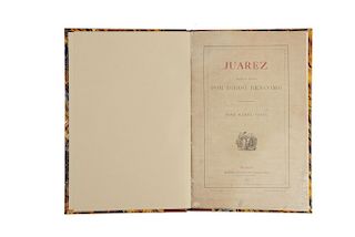 Bencomo, Diego. Juárez. Ensayo Épico. México: Imprenta de Francisco Díaz de León, 1875. 3 láminas.