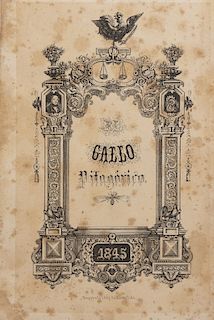 Morales, Juan Bautista. El Gallo Pitagórico. México: Imprenta Litog. de Cumplido, 1845. 20 litografías.