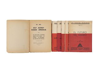 Dr. Atl (Gerardo Murillo). Los Judíos sobre América / Los Grandes Problemas. México, 1942 / 1940. Total de piezas: 6.