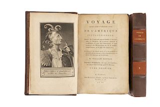 Bartram, Williams. Voyage dans les Parties Sud de L'Amérique Septentrionale... Paris, 1800-1801. Pzas: 2.
