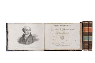 Beulloch, M. Le Mexique en 1823, ou Relation d'un voyage dans la Nouvelle Espagne... Paris, 1824. Textos y atlas. Piezas: 3.