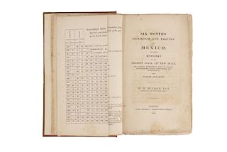 Bullock, William. Six Months' Residence and Travels in Mexico. London: John Murray, 1824. Restaurado. Primera edición.