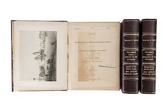 Emory, William Hemsley. Report of the United States and Mexican Boundary Survey... Washington, 1857 - 1859. Piezas: 3.