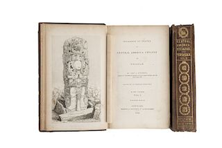 Stephens, John L. Incidents of Travel in Central America, Chiapas and Yucatán. New York, 1841. Ilustrado. Piezas: 2.