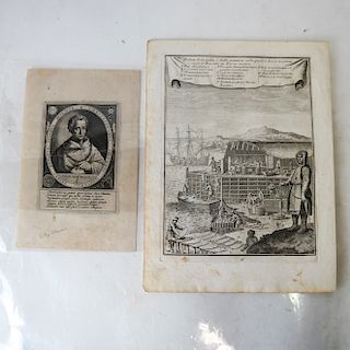 2 Engravings: Jonathan Theodor de Bry, Other