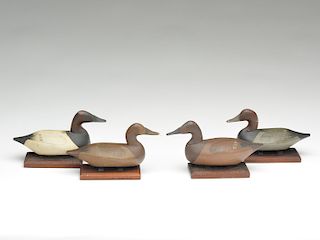 Two pairs of miniatures, Robert McGaw, Havre de Grace, Maryland.