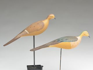 Two doves, one by Madison Mitchell and one by Bill Collins.
