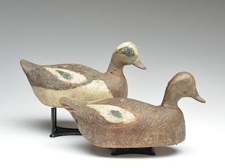 Rare pair of widgeon by a member of the Sterling Family, Crisfield, Maryland.