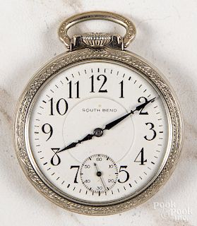 Rolled gold plate South Bend pocket watch