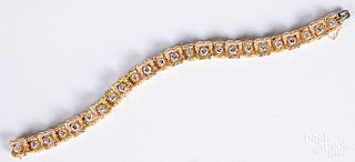 Tiffany & Co. 14K yellow gold and diamond bracele