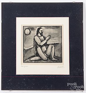 Georges Roualt lithograph, etc.