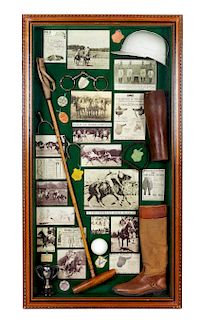 Polo at the Roehampton Shadowbox
height 55 x width 30 x depth 4 1/2 inches