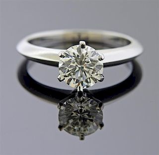 Tiffany &amp; co Platinum 1.30ct Diamond  Engagement Ring