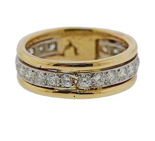 Platinum 14k Gold Diamond Wedding Band Ring 