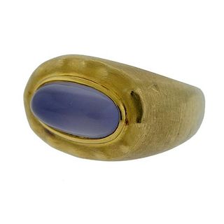 Antonio Bernardo Chalcedony 18k Gold Ring
