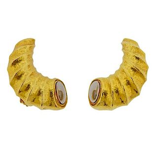 Zolotas Greece 22k Gold Earrings