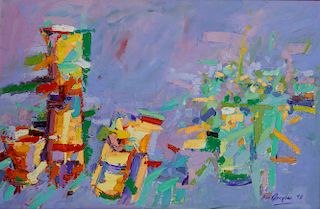 BEN OSAGHAE, (Nigerian, 1962-2017), Untitled, 1992, oil on canvas