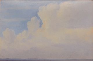 WILLIAM BRADFORD, (American, 1823-1892), Puffy Clouds