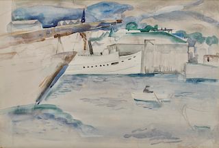 WILLIAM ZORACH, (American, 1887-1966), Bar Harbor, Maine, 1926