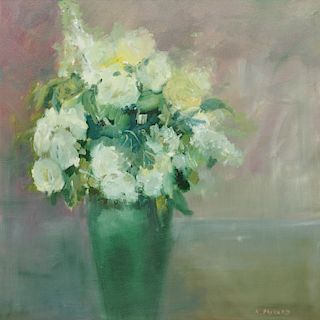 ANNE PACKARD, (American, b. 1933), White Flowers, 2008