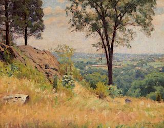 HAROLD C. DUNBAR, (American, 1882-1953), Landscape