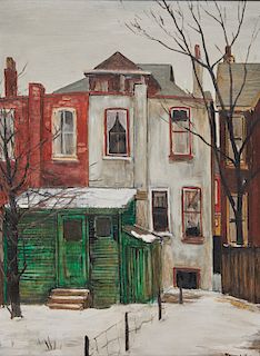 ALBERT JACQUES FRANCK, (Canadian, 1899-1973), Behind Rose Avenue