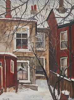 ALBERT JACQUES FRANCK, (Canadian, 1899-1973), Behind Major Street