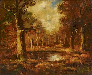 NARCISSE-VIRGIL DIAZ DE LA PENA, (French, 1808-1876), Autumn Landscape