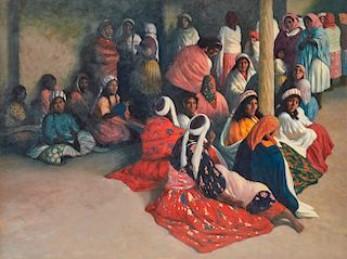 ELIAS RIVERA, (American, b. 1937), Women of Tarahumara #3, 1987