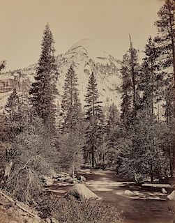 CARLETON WATKINS, (American, 1829-1916), North Dome, Front View, Yosemite
