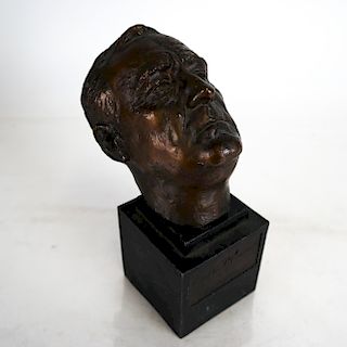Jo DAVIDSON: F. D. Roosevelt - Bronze Sculpture