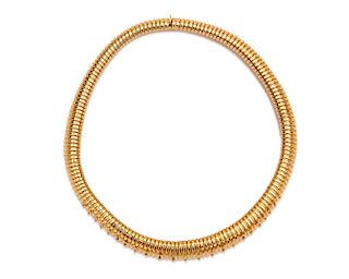 VAN CLEEF & ARPELS 18K Gold "Tubogas" Necklace