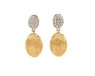 MARCO BICEGO 18K Gold and Diamond "Siviglia" Pendant Earrings
