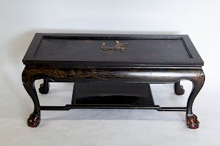 Chinoiserie Mother of Pearl Inlaid Coffee Table.
