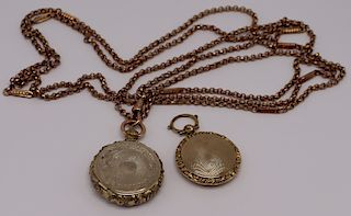 JEWELRY. Vinaigrette Pendant Grouping with Chain.