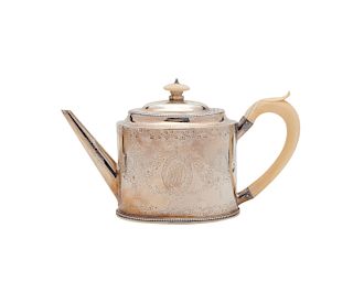 HESTER BATEMAN Silver Teapot, London, 1782