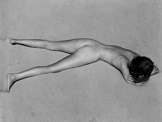 Edward Weston (1886-1958)  - Nude on sand