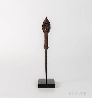 Yoruba Bronze Edan Rod
