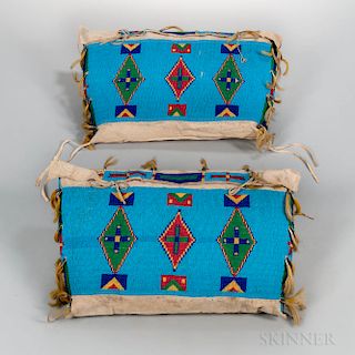 Pair of Plains Beaded Possible Bags